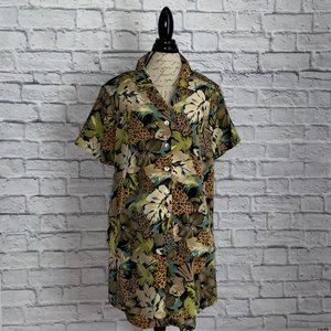Susan Graver 2 Piece set blouse and shorts sz 1X